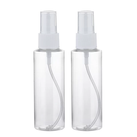 50ml 60ml 70ml flat shoulder plastic pet transparent fine mist spray bottle