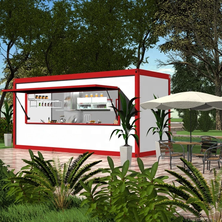 Mobile container restaurant/container bar/prefabricated bar