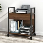 Modern Bedside Table Bedroom Nightstand Sofa Side Table with Wheels Movable Living Room Home Furniture