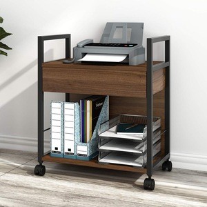 Modern Bedside Table Bedroom Nightstand Sofa Side Table with Wheels Movable Living Room Home Furniture