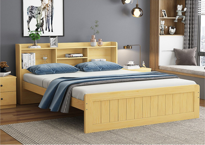 Buy Modern Design Solid Wood Bed Modern Simple Furniture Children ...