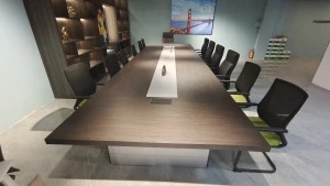 Modern  gold office table furniture conference board  meeting room conference table desk 20 person
