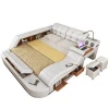 Modern King Size Double Multifunctional Bed With Massage Beds Leather Bedroom Furniture
