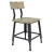 Import Modern outdoor retro cast iron steel frame restaurant with backrest coffee garden chair from China