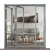 Import Modern popular design 4 fold aluminum alloy gray door frame balcony kitchen folding door from China