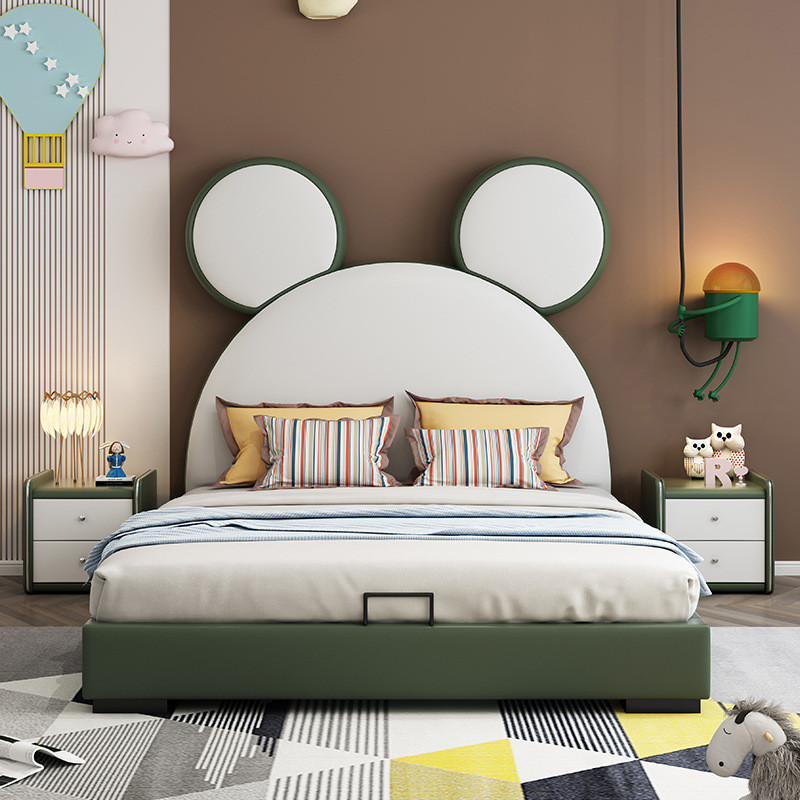 Buy Modern Simple Solid Wood Bed Bedroom Furniture Childrens Bed With ...