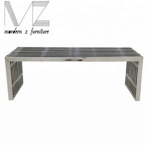 modern stainless steel bed bench