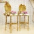Import Modern style hotel gold stainless steel frame high metal bar stool from China
