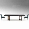 Modern wooden dining table and chairs dining room furniture made in china