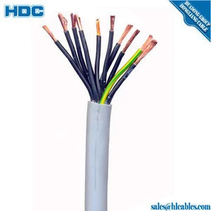 Multi core copper Conductor Flexible PVC Control Cable 6 core 1.5mm2 electric power cable