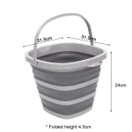 Multifunction Portable Bucket Folding Plastic Camp Beach Sand Fish Foldable Water bucket Mop Collapsible Bucket