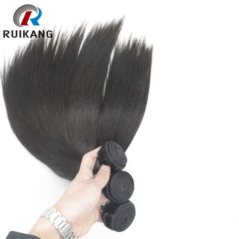 Natural Color Human Hair Weaves From India Virgin Cuticle Aligned Hair