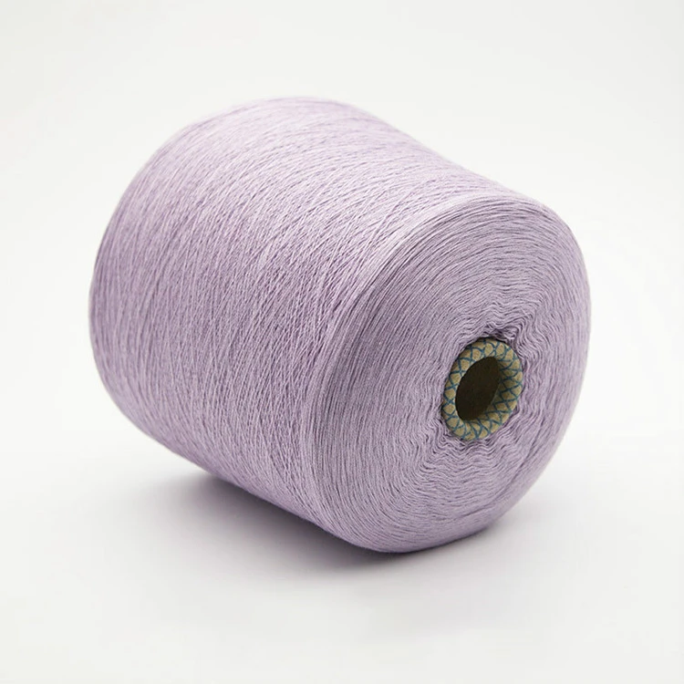 Natural fiber silk cotton  blend yarn and dyed yarn for knitting cotton silk  yarn
