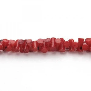 natural red coral Beads Dog Bone 4x8mm Hole:Approx 1mm Length:Approx 15.5 Inch Approx 150PCs/Strand 1144842