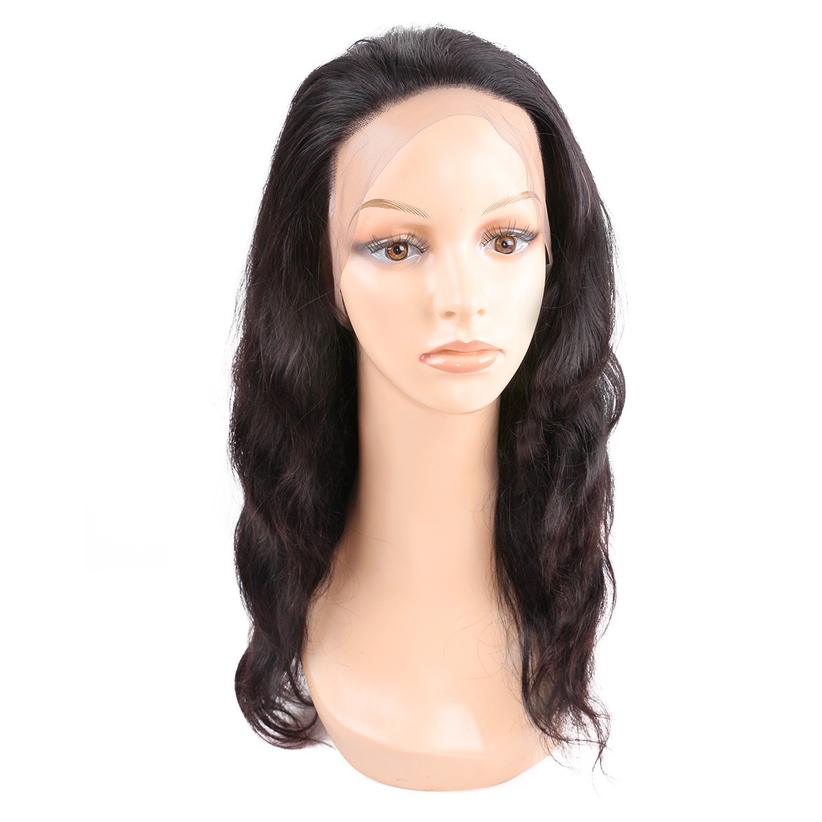 Natural Virgin Brazilian Hair Wig for Black Women 360 Lace Human Hair Wig