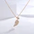 Import necklace women&#39;s fashion fresh forest apricot leaf niche leaf clavicle chain from China