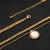 Import Nest fill freshwater pearl pendant necklace lady Long chain layer 18k gold necklace gift from China