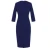 Import New 2015 Women Half Sleeve Stretch Bandage Tunic Peplum Blue Office Dress Knee-Length Bodycon Elegant Evening Party Dresses from China