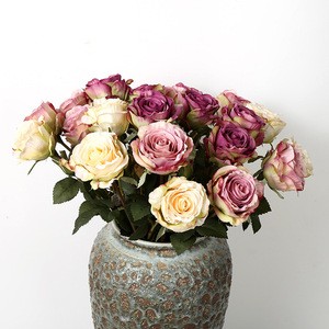 New Arrival China Rose Artificial Flowers Wholesale For Home Decoration