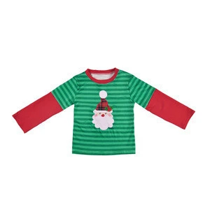 New arrival christmas boutique boy clothing long sleeve christmas children wear