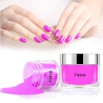 new arrival holographic 10g glitter acrylic powder dry fast nail polish dipping powder with 330 colors