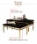 new arrival mobilya mesa de centro, Stainless steel living room furniture table, black marble coffee table