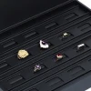 New creative jewelry box high-grade PU leather display receive ring box processing custom logo