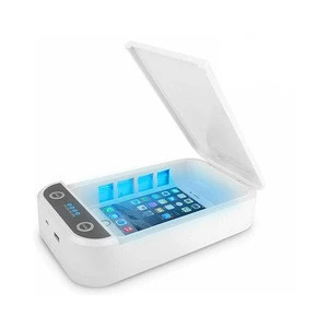 New Design 253.7nm UV Sterilizer Box Phone KN95 Voice Instructions UV Disinfection Plastic Equipment For Mask