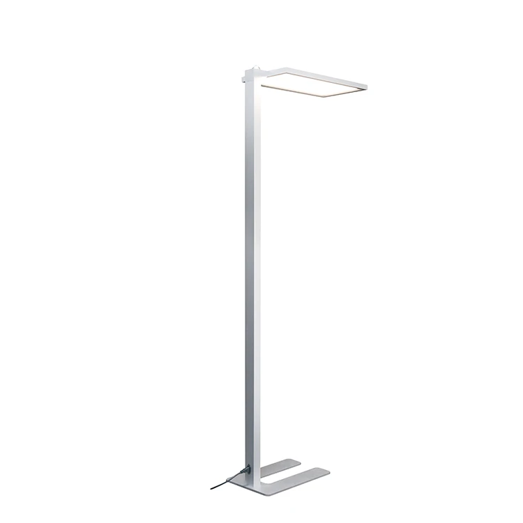 New design 60w 75w Silver Aluminum material office classic led floor standing lamps