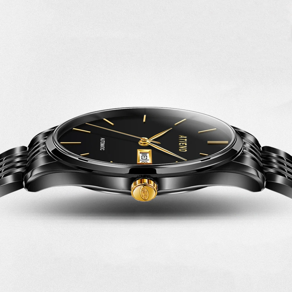 New design Custom Make  Automatic Mechanical Watch 5 ATM   Waterproof Minimalist Watch for Men