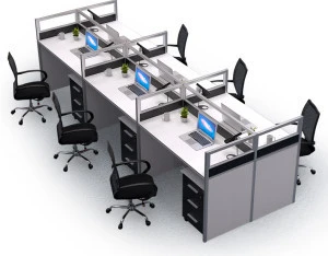 new design  Desk  Modern Style  Office Partition  1/2/4/6  Wooden cubicle desk for office workstation