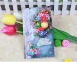 New design plastic acrylic holiday card for christmas day