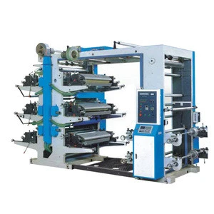NEW Design Six-color Flex Printing Machine price, Flexographic Printers, Flexo Printing Machine