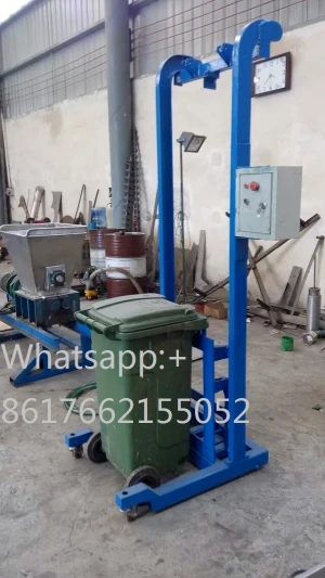 New design vertical dumping elevator for garbage can Waste biochemical treatment machine for sale