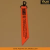 New fashion orange ribbon nickel -free metal key locking zipper sliders XM-ZS0042