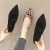 Import New fashion rubber low heel women loafer flat dress shoes from China