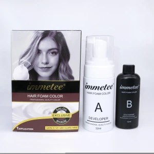 New Hair Dye Products Hair Foam Color 10 Color in Stock Hair Dye Shampoo
