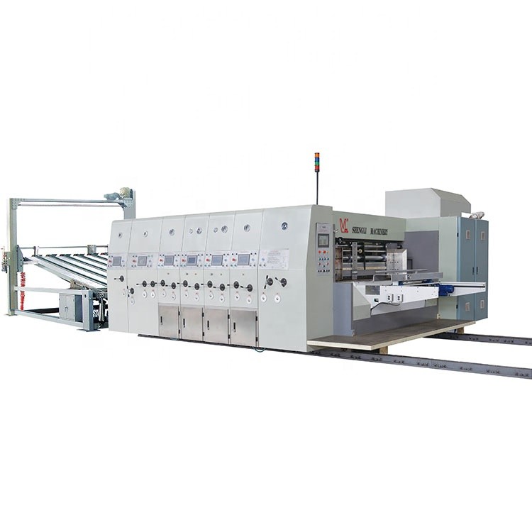 New High Speed Flexo Ink Color Printing Machine Slotting Machine Die Cutting Machine