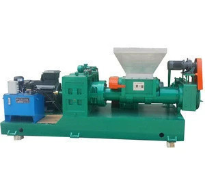 New innovative hot feeding rubber strainer / extruder with hard tooth reducer saving a rubber mixing mill