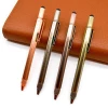 New luxury design electric plated brushed metal 5 in 1 multifunction stylus pen