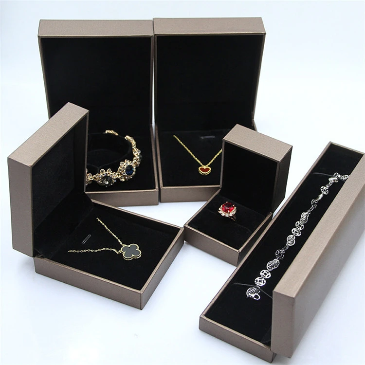 New paper jewelry box ring necklace bracelet pendant jewelry packing box customized storage box