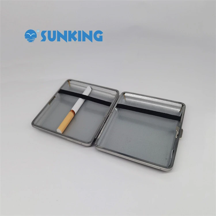 New Products Most Popular Leather Cigarette Box lighter smoking set Pocket Cigarette Case Box
