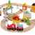Import New shape hot sale wooden toys train track wooden train car set toys wooden toys train set from China
