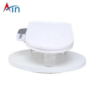 New smart high-tech heated toilet bidet toilet seat ring auto folding electric intelligent bathroom toilet warm seats with light