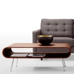 new smart wooden side table with astro gold color coffee table