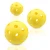 Import new sports durable 40 hole outdoor indoor pickleball  indoor sports yellow 26 holes of pickleball from China