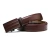 Import New style brown premium genuine leather belts for men adjustable buckle from China