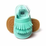 New Summer Candy Color Baby Tassel Baby Leather Sandal Soft Sole Infant Girls and Boys Shoes