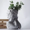 New Unique Resin Big Head Flower Pots Personalized Garden Accessories Planter