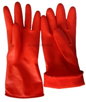 NMSAFETY red Latex rubber gloves for household Kitchen dish washing glove waterproof cleaning long Gloves